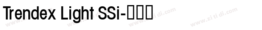 Trendex Light SSi字体转换